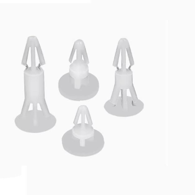 RC Series Flat Bottom Nylon Isolation Standoff Plastic Rivet PC Board Isolation Standoff 100-Pack