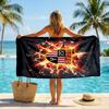 Southampton Football Beach Towel Soft Microfiber Summer Towel Quick Dry Absorbent Towel for Beach Swimming Pool Travel