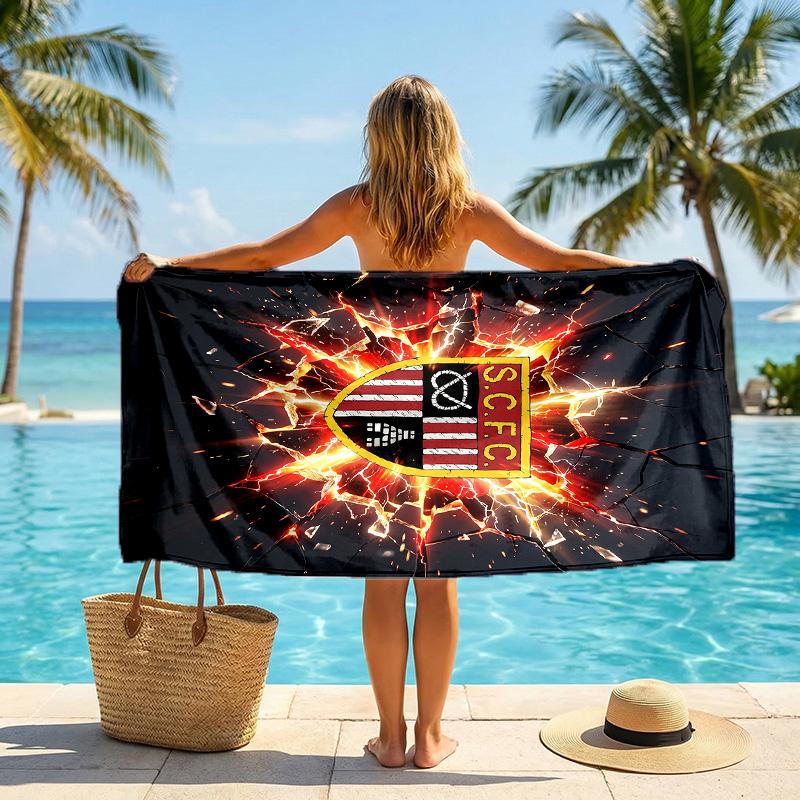 Southampton Football Beach Towel Soft Microfiber Summer Towel Quick Dry Absorbent Towel for Beach Swimming Pool Travel