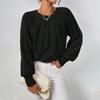 Fashion Crew Neck Women Knit Twist Sweater Pullover Cable O-Neck Knitted Tops Long Sleeve Casual Solid Color Sweaters Casual Short Blouse