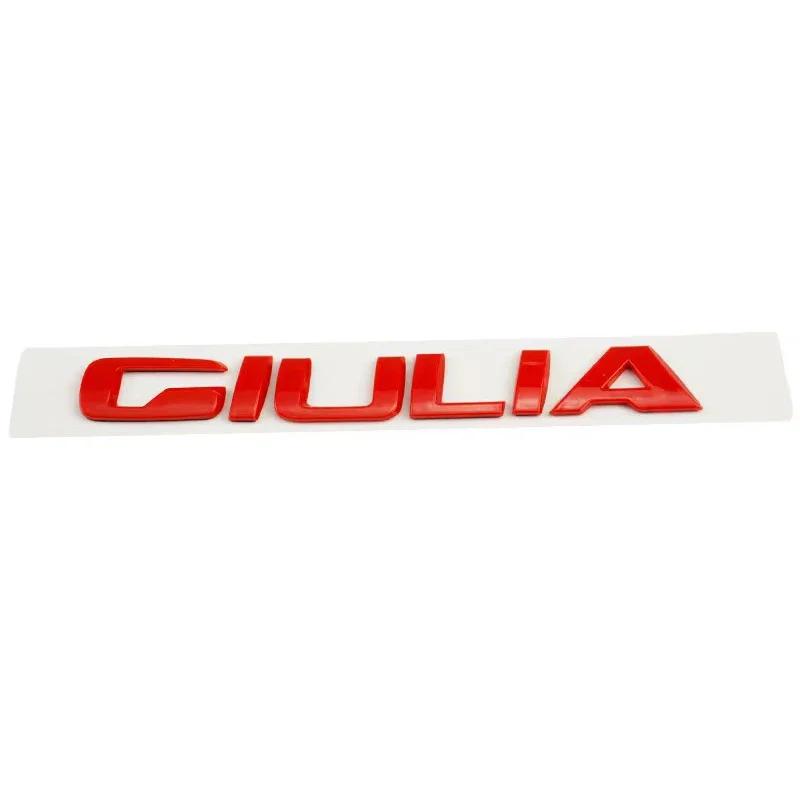 QSGJL1 ABS Car Rear Trunk Badge Sticker for Alfa Romeo GIULIA STELVIO Veloce Ti Logo 147 156 159 SPORT Side Decal Letter Emblem