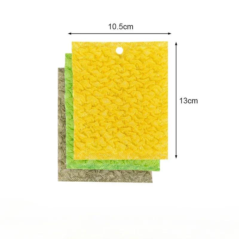 3/6 Pieces of Multi-purpose Household Non Stick Oil Brush Bowl Scrubbing Cotton Easy To Clean Kitchen Utensils Cleaning Cloth