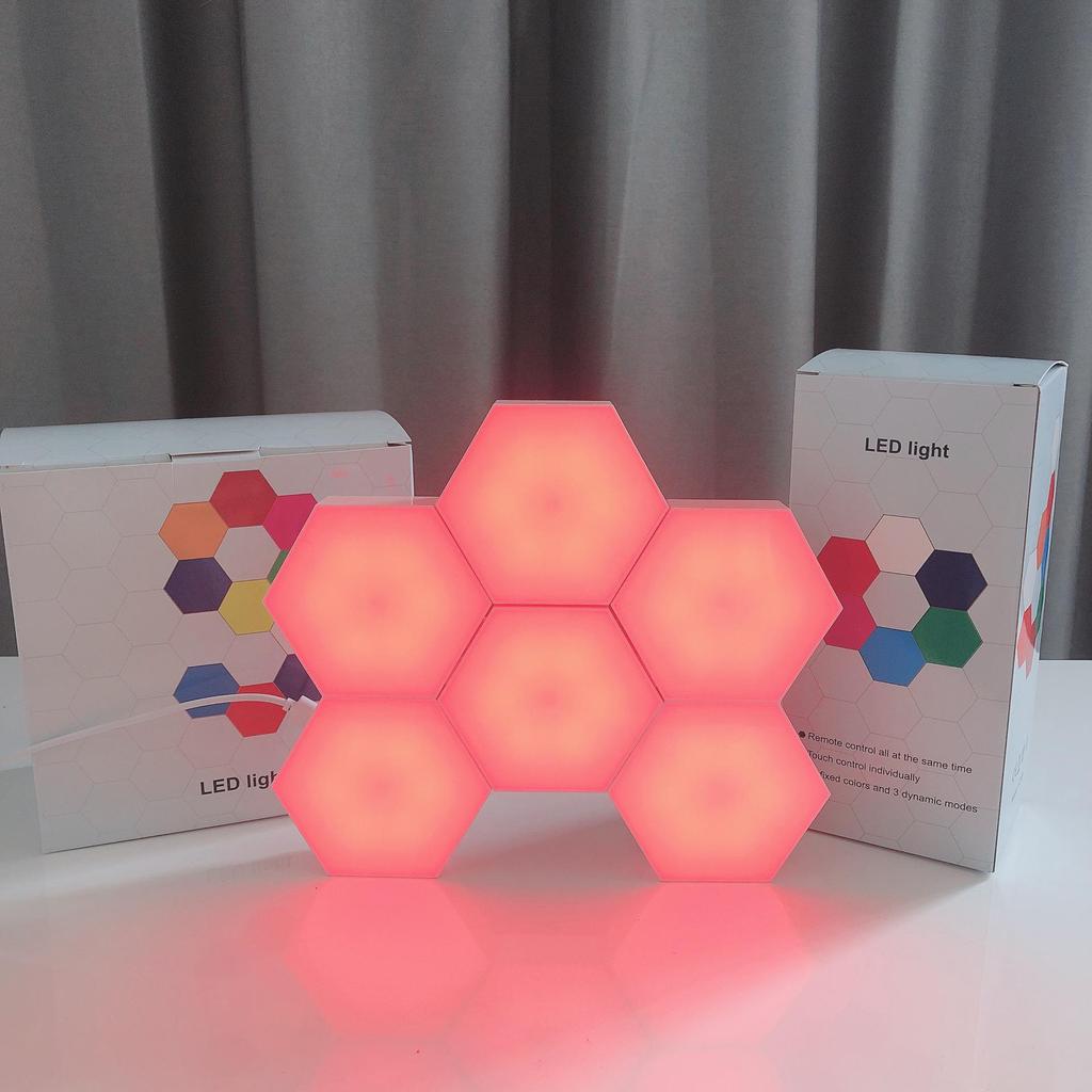 2021 RGB LED Color-Changing Honeycomb Decorative Wall Lamp