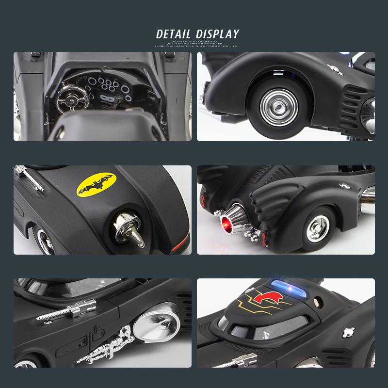 1/38 Scale Classic Bat Sports Alloy Car Model Toy, with Simulation Sound and Light for Kids Adults Gift Collection