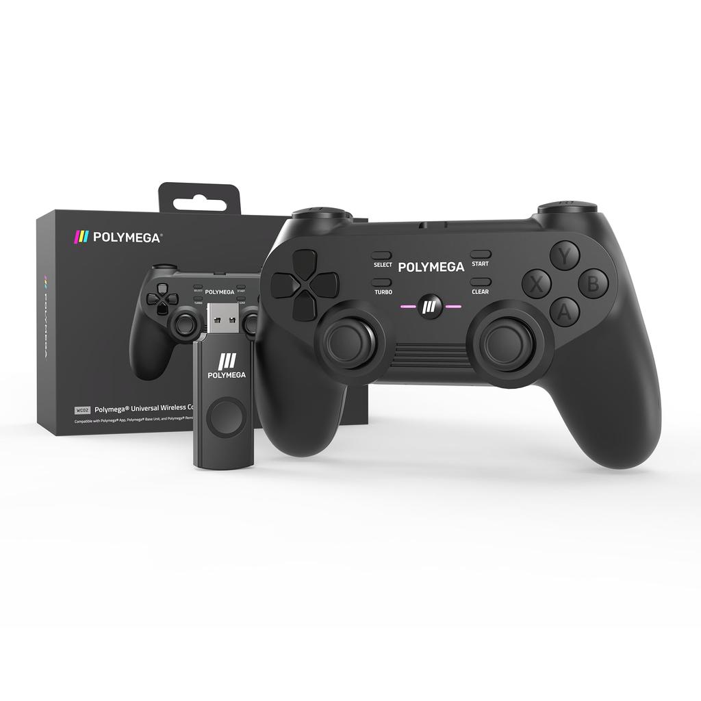 Polymega WC02 Wireless Controller with USB Receiver Specifications As PM01 Base [Same Unit] PM-WC02-01