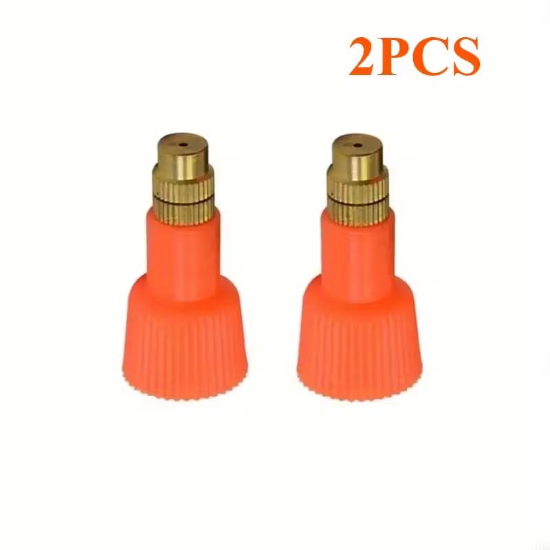 2 шт. Распылительные насадки с регулируемой струей, герметичные резиновые прокладки, для полива цветов, садоводства, ухода за газоном, насадки на шланг
