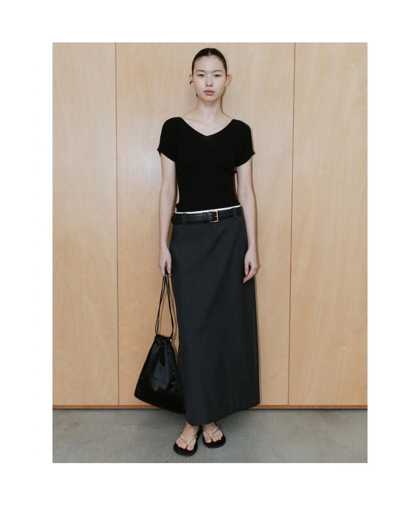 Diaepeocheo Bo H Line Skirt Gray (Ta6427A073)