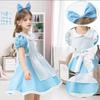 Moerstar Maid Cosplay Dress Includes Cute Maid Headband and Perfect for and theatrical performances Costume, Girls' 3-Piece Set, Apron, Parties,