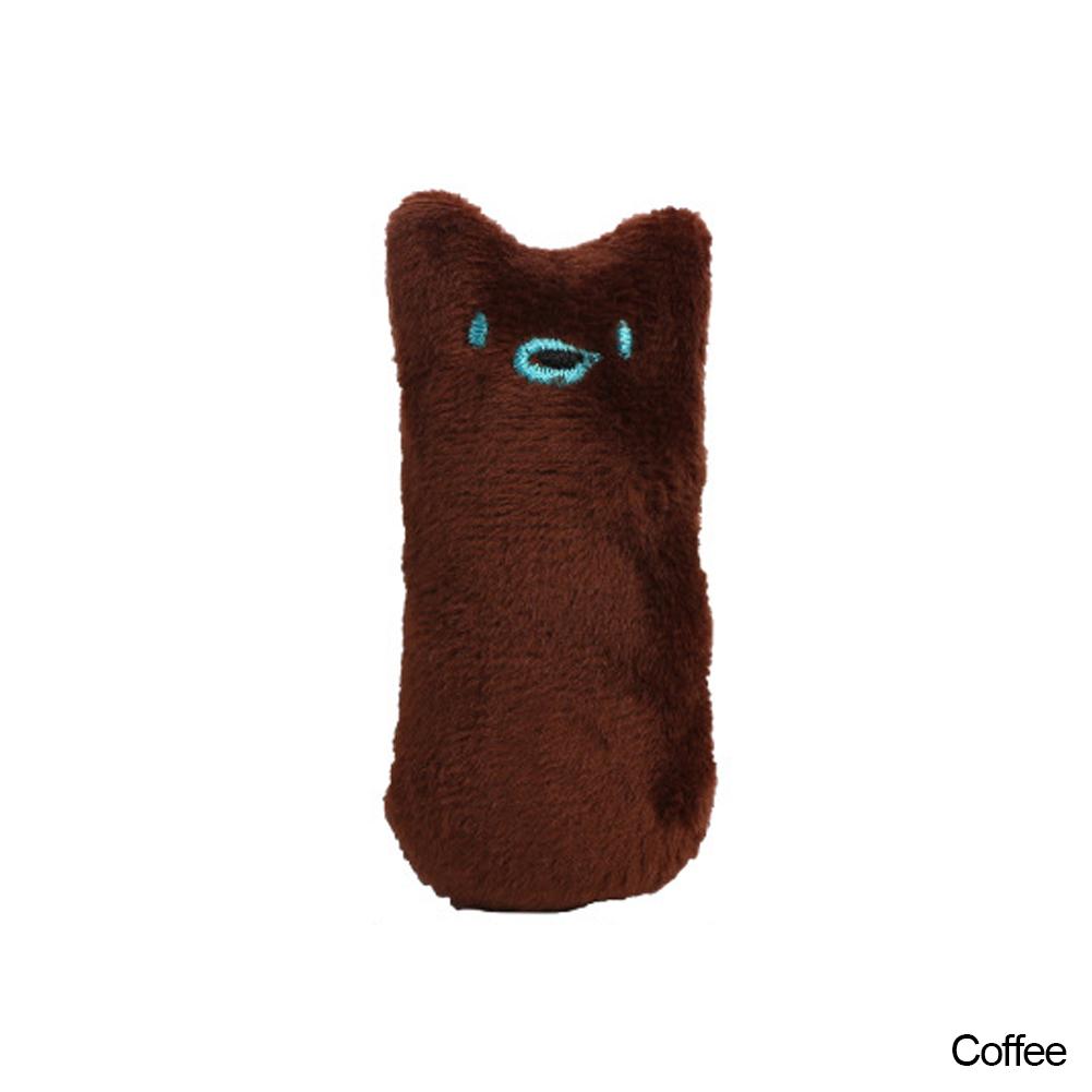 Cute Cat Face Catnip Cats Toy Kitten Teeth Chewing Biting Plush Toys Cat Plush Thumb Pillow Pet Accessories