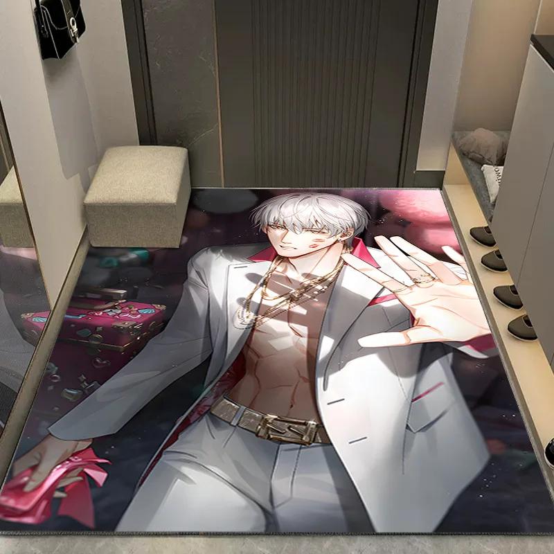 Cartoon Anime Carpets for Living Room Bedroom Bedside Soft Area Rug Anti-slip Large Size Balcony Floor Mat Indoor Decoration