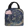 Moon Galaxy Pattern Insulated Lunch Bag for Women Children Portable Food Boxes Thermal Lunch Box Tote