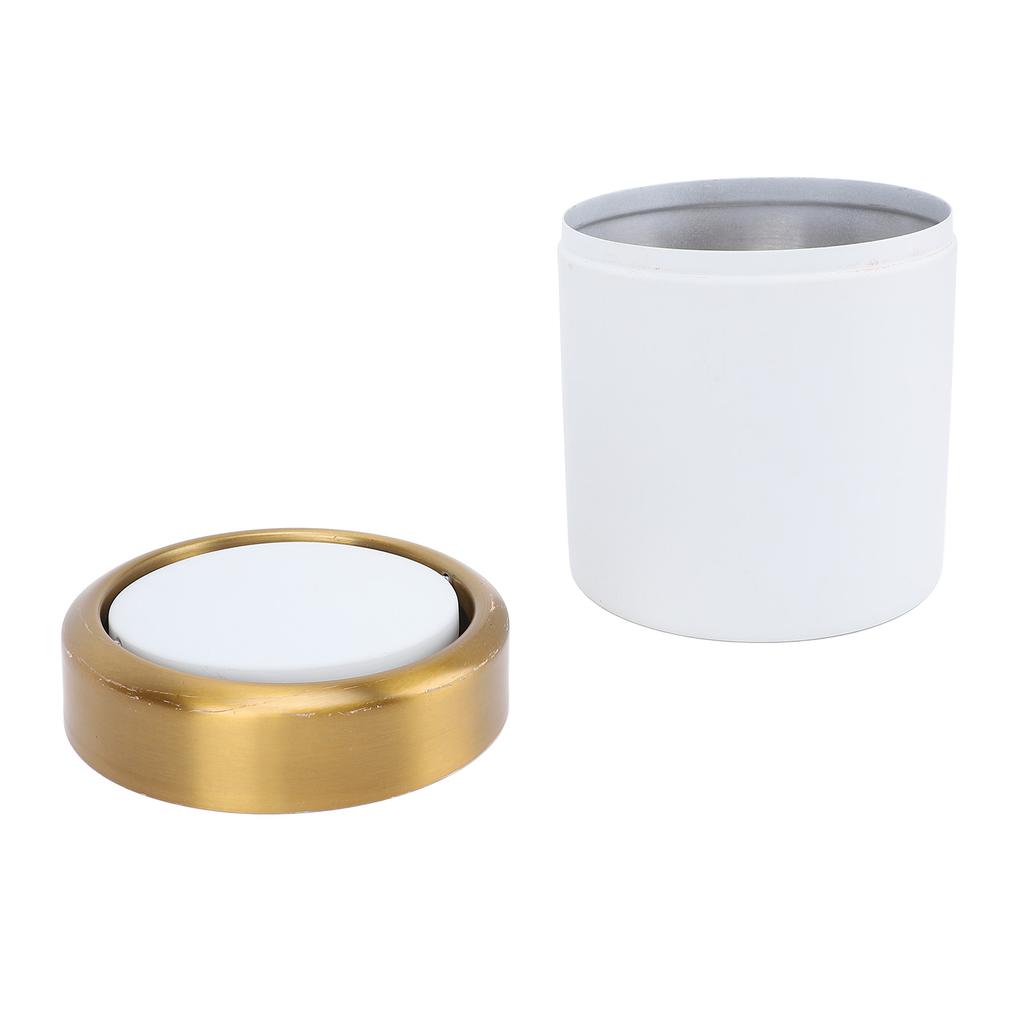 Desktop Trash Can Stainless Steel Stylish Desktop Waste Basket Small Garbage Can with Lid for