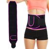 Waist Trainer Belt Women Elastic Sweating Waist Protective Fitness Body Shaping Belt (M)Rose Red