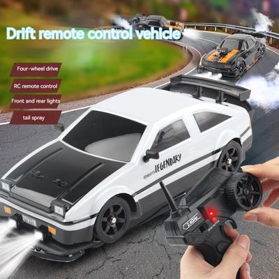 New AE86 1: 16 Racing Drift CAR with Remote Control Toys RC Car Drift High-Speed Race Spray 4WD 2.4G Electric Sports Vehicle Gifts