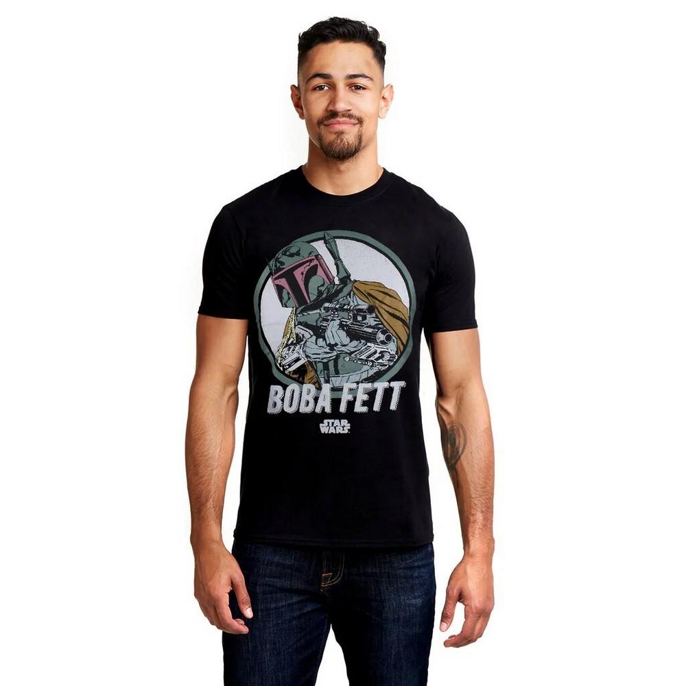 Star Wars Mens Boba Fett Retro T-Shirt