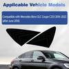 Spoiler de déflecteur de fenêtre latérale arrière Noir Brillant pour Mercedes-Benz GLC Coupé C253 2016 2017- Cache-volet de fenêtre aérateurs d'air
