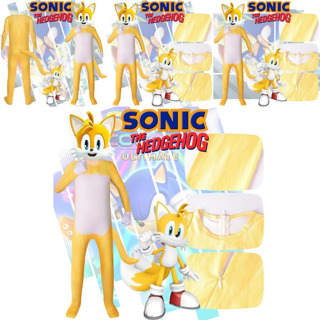 Tenue Cosplay Pour Enfants Thème Renard Sonic Style Européen Et Américain Tissu Doux Soie de Lait