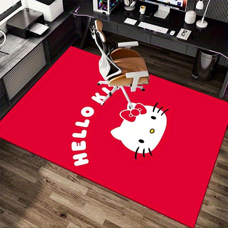 1pc Hello Kitty Red Background with Bow - Perfect for Home Decor, Office Carpets, Outdoor Rugs, and Gift Ideas!z2748