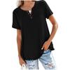 BITCED Women's Fashion Casual  Short Sleeve V Neck Blouses & Shirts International Design