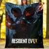 1pc Resident Evil Theme Blanket - Digital Print, Polyester, Cozy for All Seasons, Perfect for Outdoor, and Travel