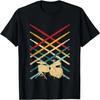 Retro Vintage Drumsticks For Drums Music And Funny Drummers T-Shirt