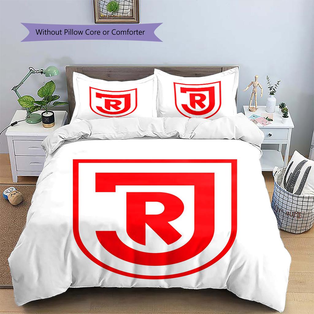 SSV Jahn Regensburg Pattern Bedding Quilt Set  Home Decoration  Gift (1 * duvet cover + 2 * pillowcase  without core)