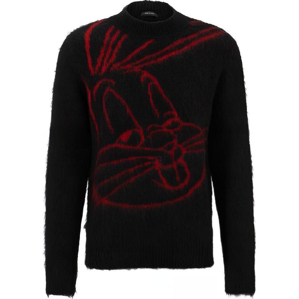 HUGO BOSS Sweaters Men's Black Crew Neck Moderate Other 50485235-001