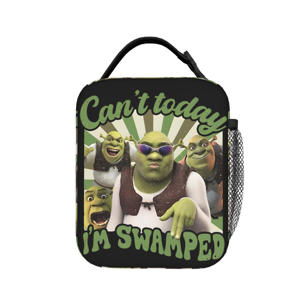 Shreks Can't Today I'm Swamped Insulated Lunch Bag Thermal Bag Reusable,Meal Container Leakproof Lunch Box Tote Food Bag