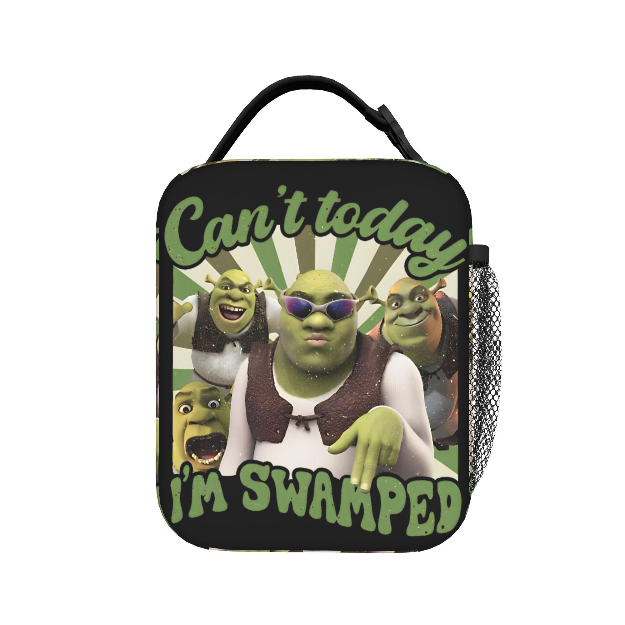 Sac à lunch isotherme Shrek en bottes Sac isotherme Réutilisable, Contenant à lunch Sac fourre-tout portable Boîte à lunch Sacs de conservation des aliments École One Size