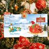 12pcs Christmas Cards Special Shaped DIY Diamond Painting Postcards Bright Drill Cartoon Postcards for Holiday Party Mosaic Kits