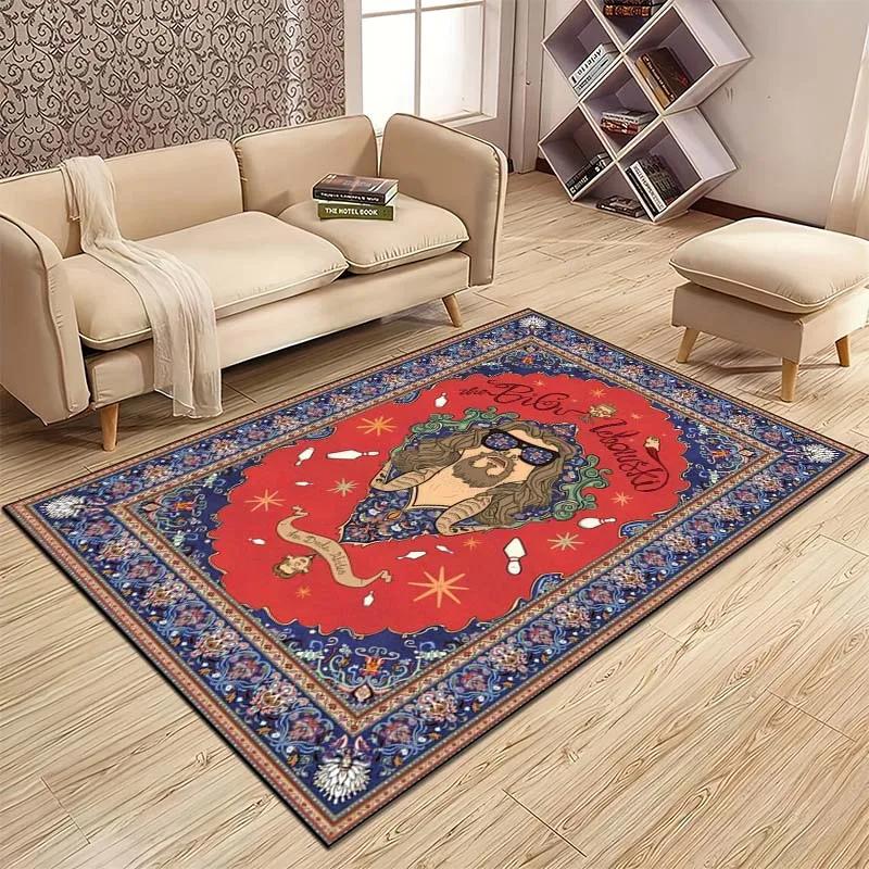 The Big L-Lebowski Pattern Carpet Kitchen MatEntrance Doormat Bedroom Floor Decoration Living Room Carpet Bathroom Anti-slip Rug