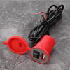 Motorcycle Handle Bar Phone Holder Waterproof USB     12V with   (Yellow)