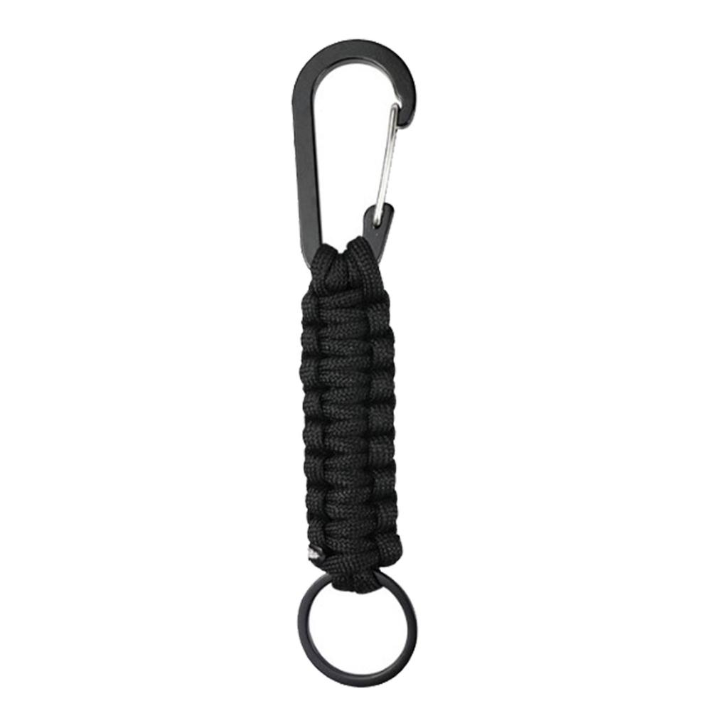 Outdoor Mountaineering Buckle Hand Woven Sports Carabiner Umbrella Rope Car Key Chain