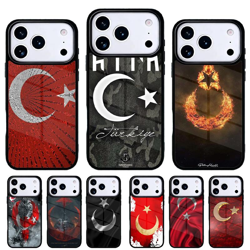 Turkey Turkish Flag Soft Phone Case for iPhone 17 Air 16e 15 14 13 Pro Max Back Cover for 12 11 Pro Coque