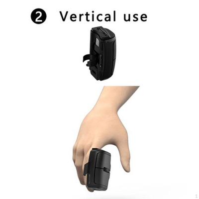 Souris ergonomique avec anneaux pour les doigts, souris optique sans fil, rechargeable et portable, mini souris pour jeux