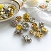 Vintage Metal Buttons For Clothing Designers Diy Crafts Supplies Jacket Embellishment Garments Glitter Sewing Accessories 10pcs