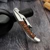 Wood Wine Beer Bottle Opener Corkscrew Multifunction Lightweight Portable Screw Wine Bottle Opener Bar Household Utensils Home Kitchen Spaces Tools