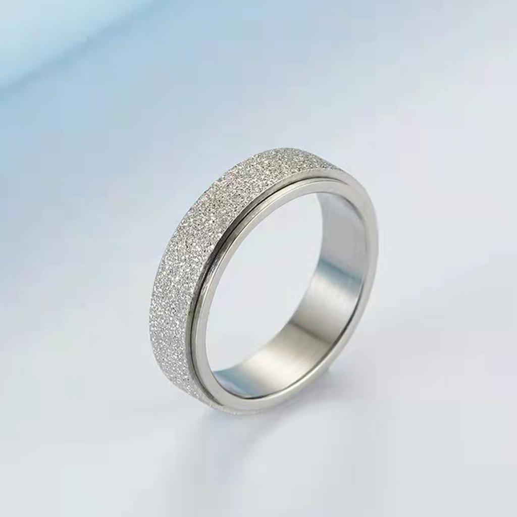 Vintage Anxiety Relief Spinner Ring for Women Stainless Steel Rings Rotate Freely Men Antistress Accessories Jewelry Party Gifts