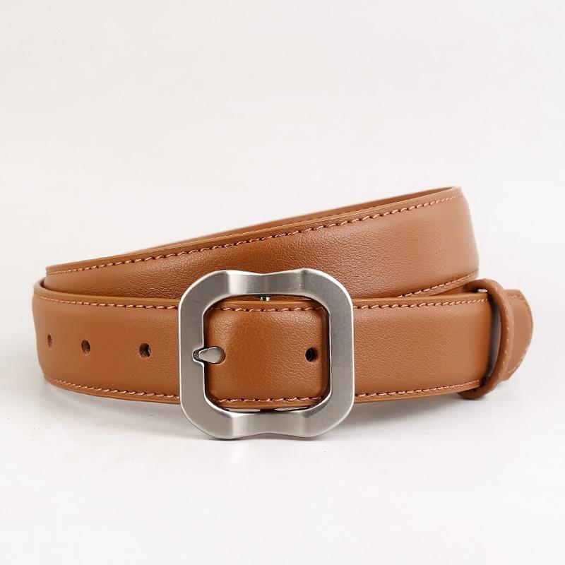 Women Leather Belt With Alloy Buckle For Casual And Office Stylish Accessory
