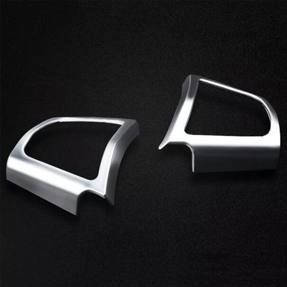 

New 2Pcs Steering Wheel Button Cover Trims For BMW 5 7 Series F01 F02 F03 F04 GT F07