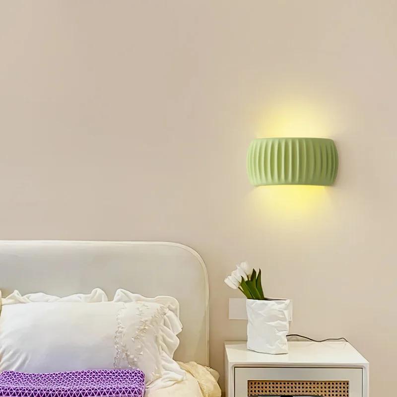 Resin Bedroom Bedside Lamp Corridor Lamp Balcony Living Room Dining Room Simple Modern Wall Lamps French European Wall Lights