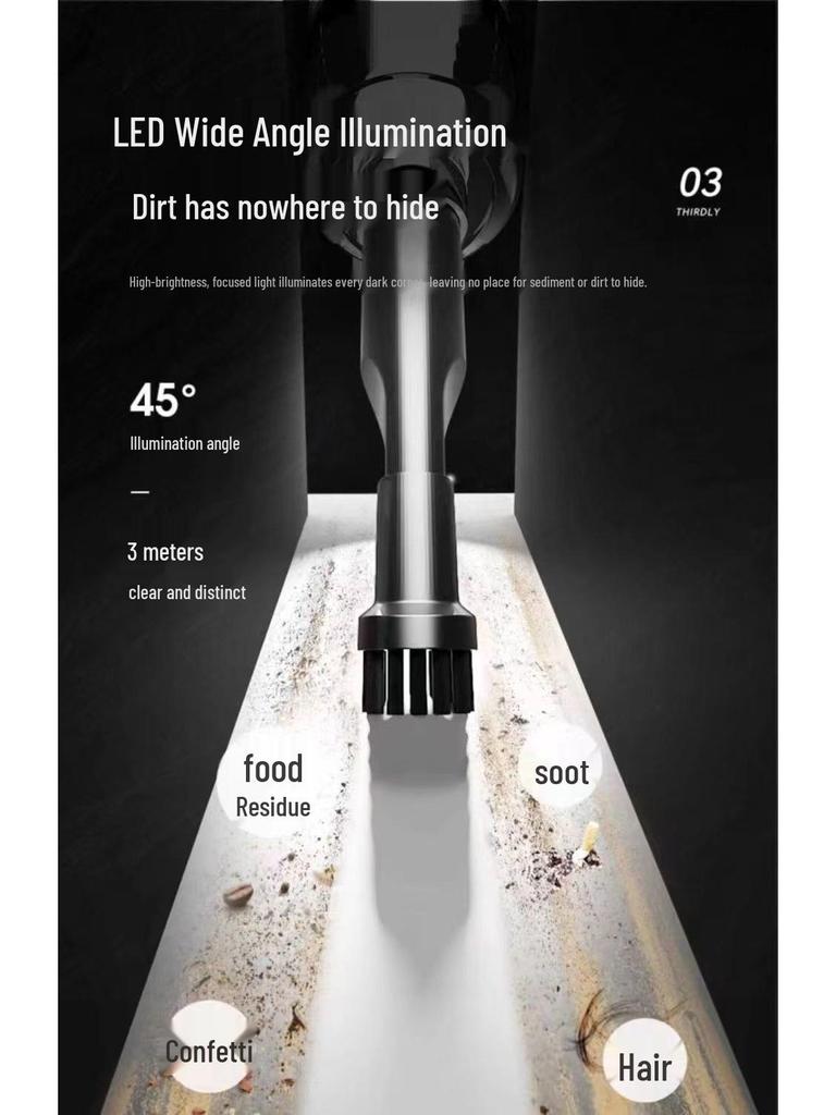 Rechargeable Dual-Purpose Vacuum & Blower: Handheld Cleaner for Home, Car, Desktop, Wardrobe & Hair Drying Tasks.