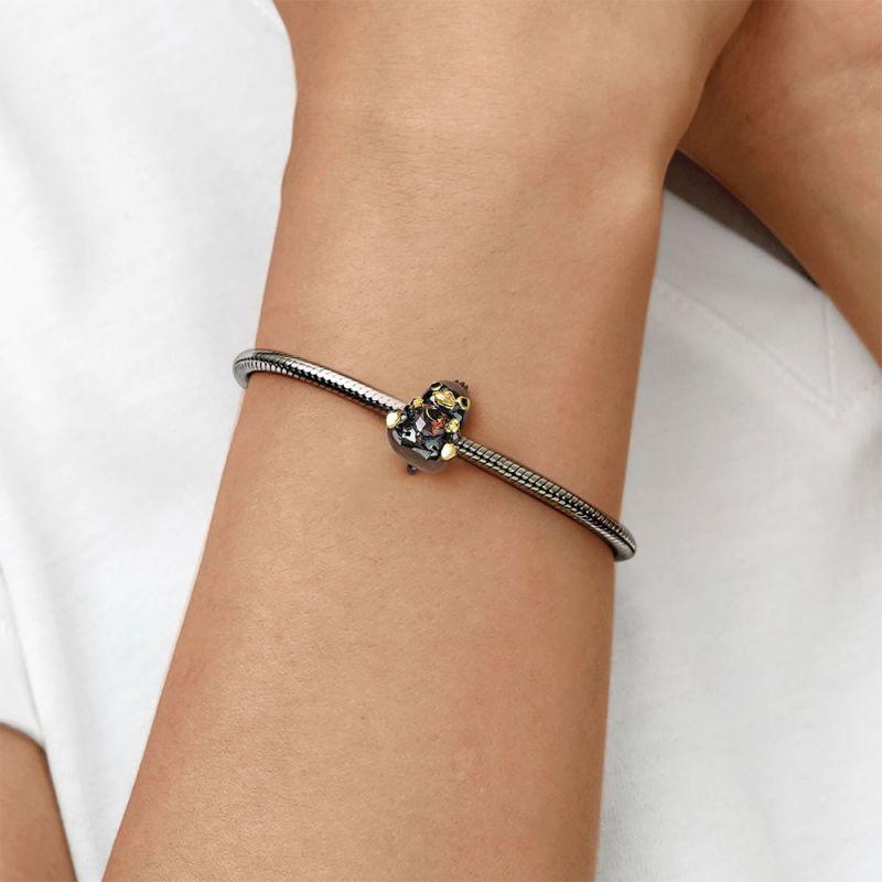 New 925 Silver Chameleon Turtle Tiger Duck Magpie Charms Beads Fit Original Pendant Bracelet DIY Fashion Jewelry