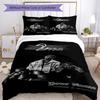 2pac Customizable Name Bed CoverBed Design for Decorate room Machine Washable Home Decor Gift for Festivals