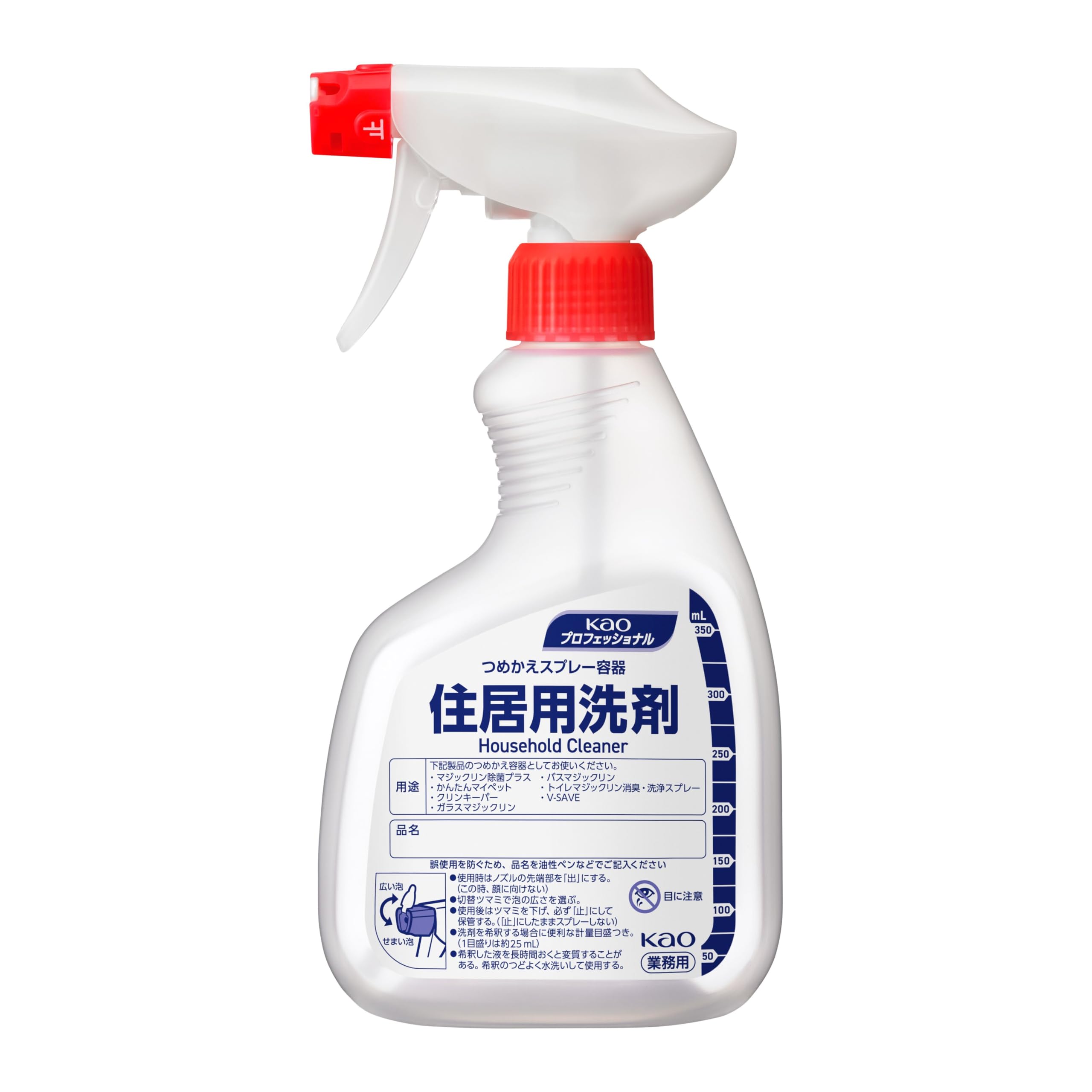 

Kao Pro Series Бытовой моющий спрей 400 мл Профессиональный [Коммерческий] (Пустой) (Серия Као)