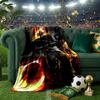 Ghost-Rider On Fire Throws Blanket Flannel Blankets Plush for Couch Bed Gifts for Men Women Travel picnic blanket Christmas fan gifts