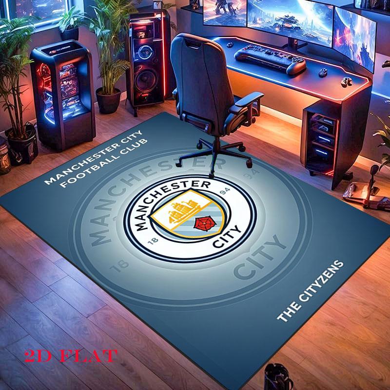 Elite MCFC Selectie Tapijt Vloerkleed voor Woonkamer Slaapkamer Huis Bank Decoratie, Kinderen spelen Antislip Vloermat