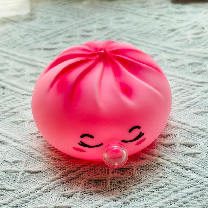 Schattig Stoom Broodje Vormig Fidget Speelgoed voor Stressverlichting Langzame Terugslag Bubbel Kenmerk Ideaal Kinderen Volwassenen