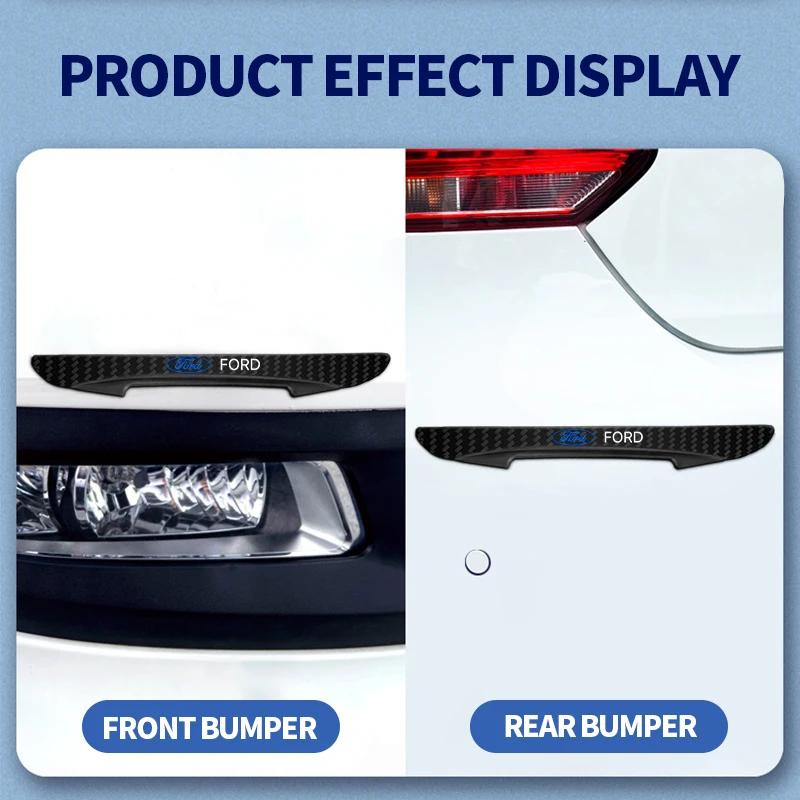 Hot 4PCS Bumper Anti-collision Strip Car Door Scratch Protector Stickers For Ford Focus ST Ranger Mondeo Kugo Ecosport Fiesta Ku