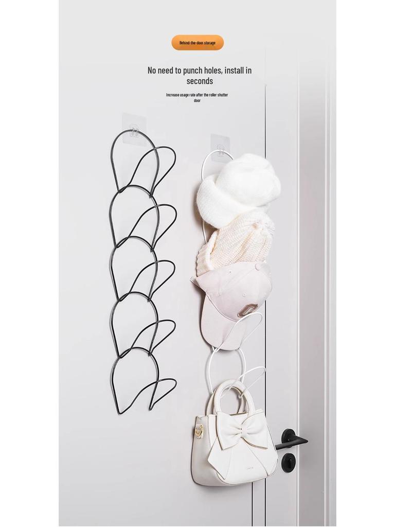 Hanging Cap & Scarf Organizer Wardrobe Hook for Hats & Bags